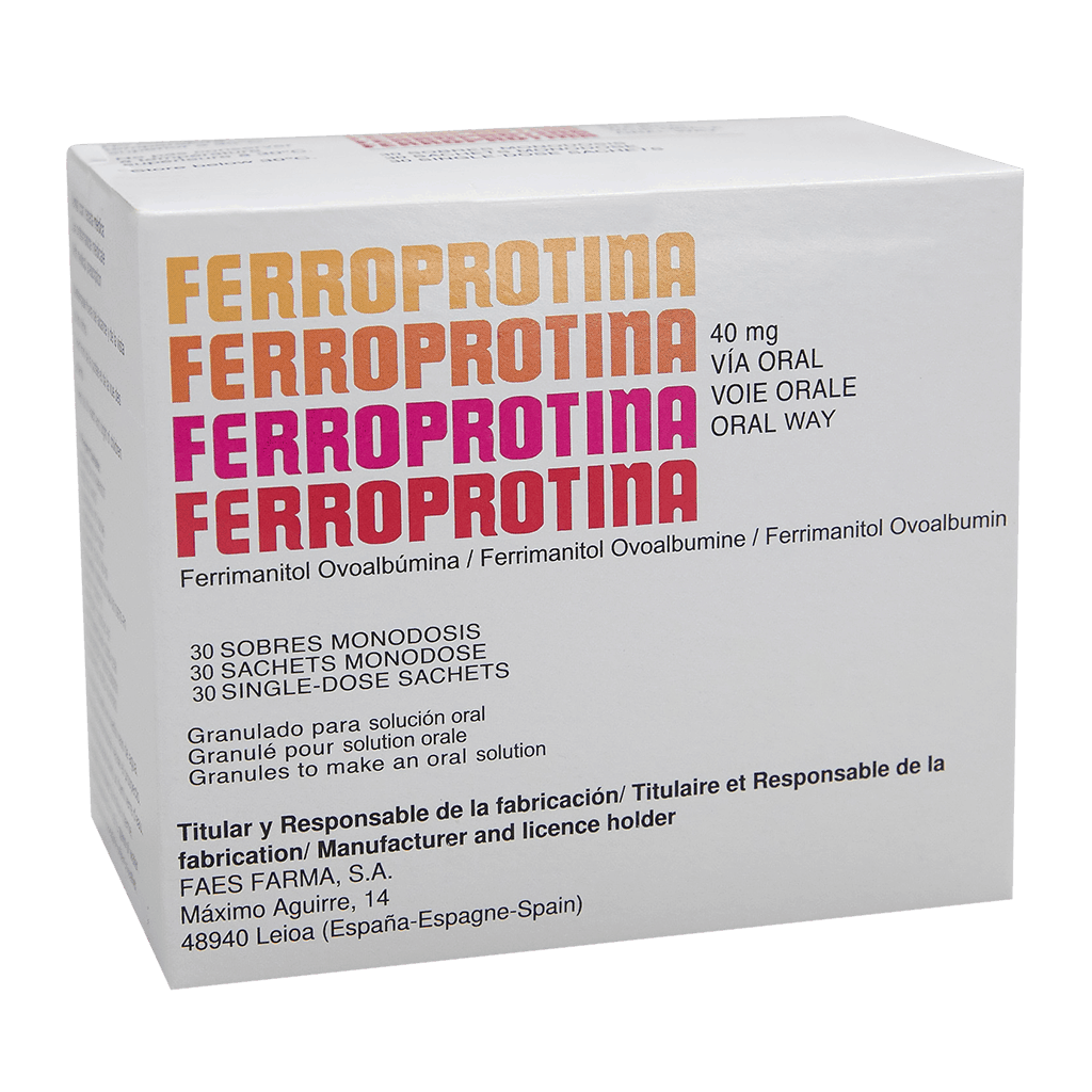 Ferroprotina X 30sob Farmacias Los Hidalgos