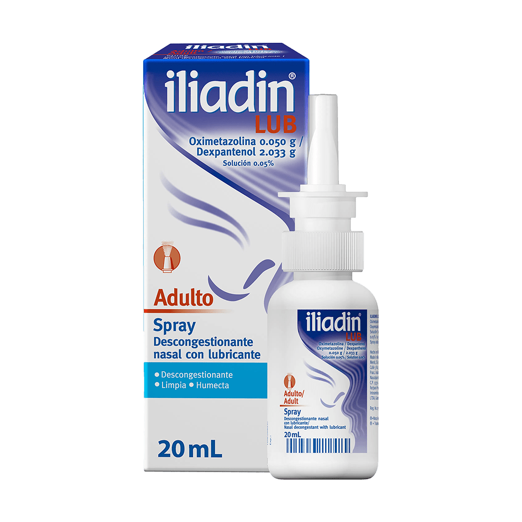 Descongestionante Nasal Iliadin Lub Infantil Spray Con Lubricante